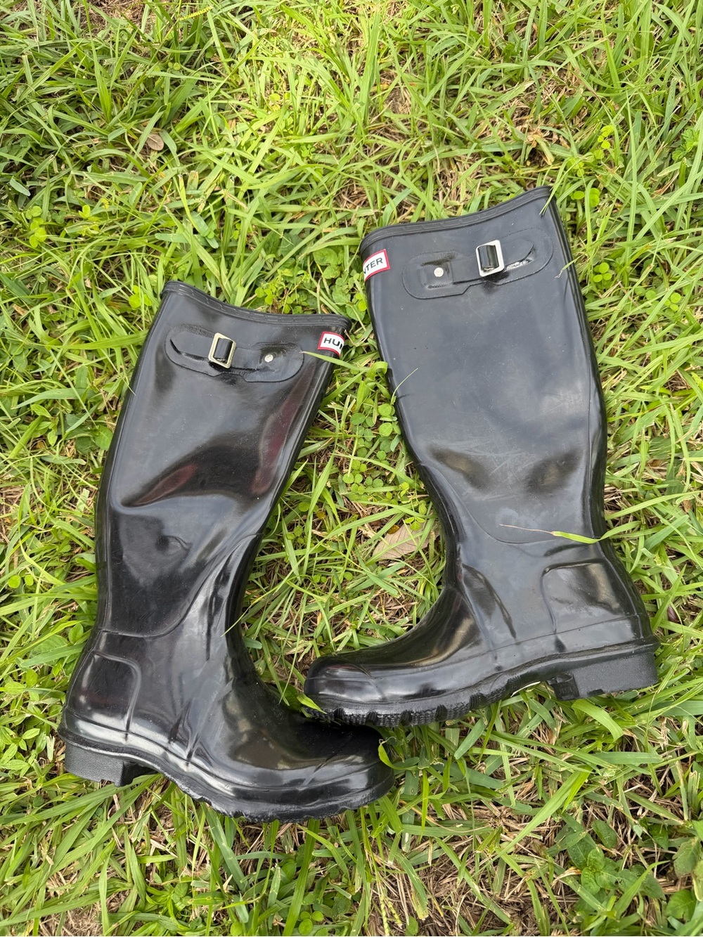 Hunter Original Boots - Tall Black Gloss Rain Boot